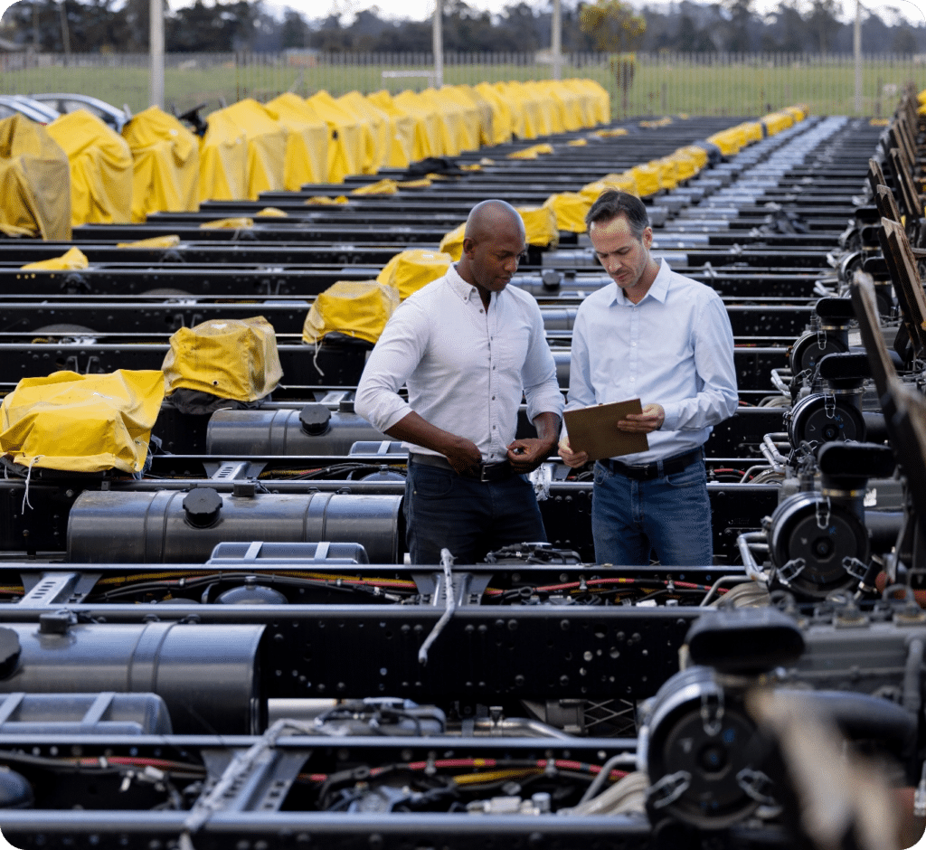 Inspecting Car Chassis